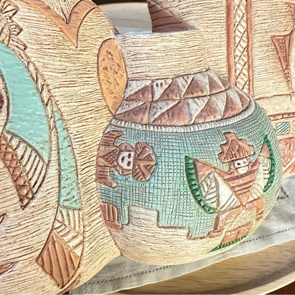 Vintage Frankies Designs Southwestern Wall Hanging Pots 1990 - Picture 10 of 11